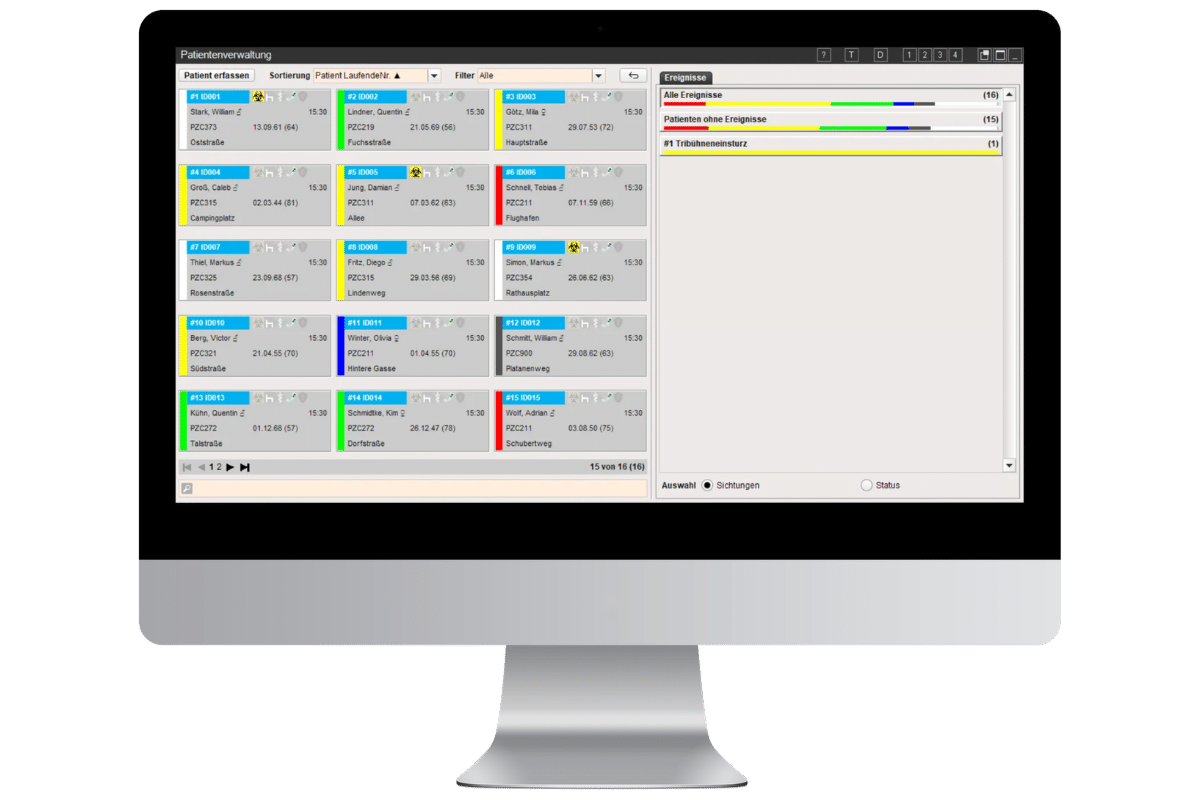 Fireboard - Fireboard - Sanitätsdienst, MANV und Betreuung - Patienten-Verwaltung